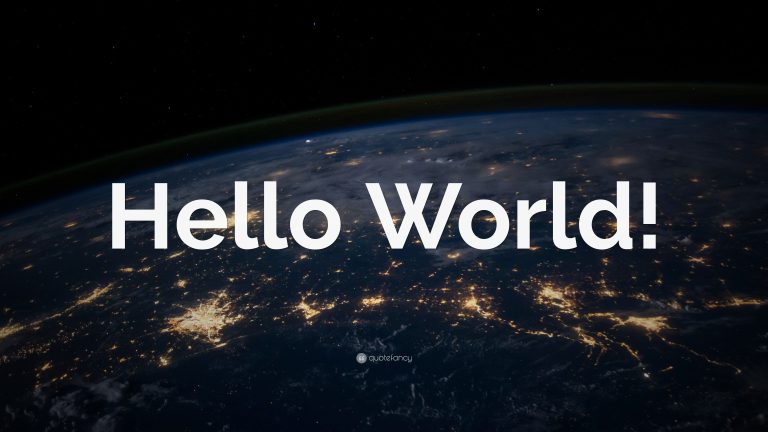 Hello world!